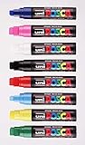 8 colores: 1 negro, 1 blanco, 1 rosa, 1 azul, 1 verde, 1 rojo, 1 amarillo, 1 azul claro.