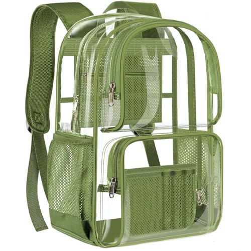 Image of PAMANO Clear Backpack Heavy Duty Transparent See Through Bag for College Work Travel Security