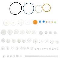 Vista 8 de Fielect Kit de engranajes de plástico 43pcs con accesorios surtidos para robot motor DC
