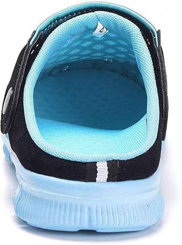 Unisex Clogs Hausschuhe Muffin Unten Alltägliche Drag Pantolette Sommer Beach Schuhe Sandalen für Damen Herren, Schwarz Blau, 42 EU