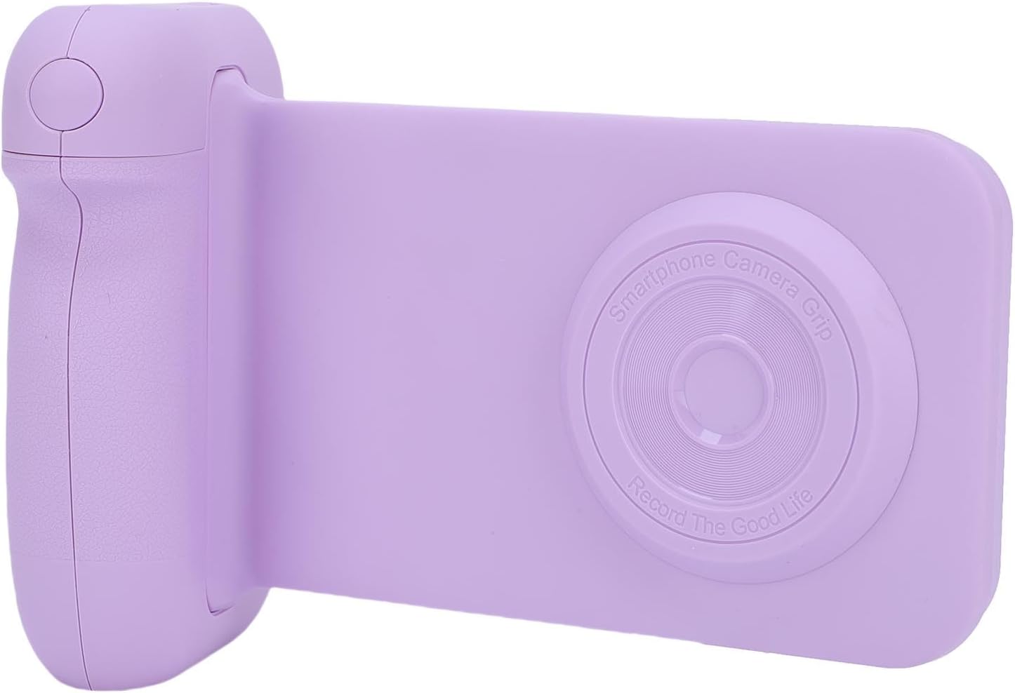 Yunseity Magnetic Phone Camera Shutter Grip, Remote, with Cold Shoe Mount and Ergonomic Handle for Vlog, Live Streaming, Video Chat (Purple)