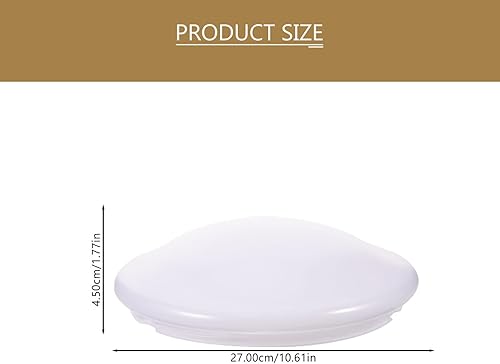Miniatura 2 de USHOBE Pantalla de luz de techo de plástico para placa de techo, pantalla de vidrio de hongo de ópalo blanco para lámpara de techo, reemplazo para
