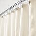 mDesign Waffle Knit Long Cotton Blend, Spa Quality, Luxury, Solid Color Cloth Shower Curtains for Bathroom - Hyde Collection, 72