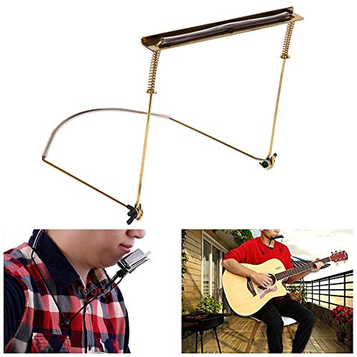 Harmonica Stand, Harmonica Neck Stand Comfortable Easy To Carry Easy To Use Durable For School For Beginner For Home For Practice(24-Hole Gold) #TOP7