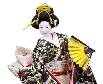 日本人形 Amazon | 日本人形 尾山人形 人形単品 寿喜代作 末広 金らん 12