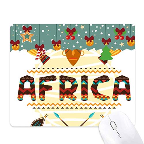 Alfombrilla de ratón navideña de África con base de goma, el regalo ideal