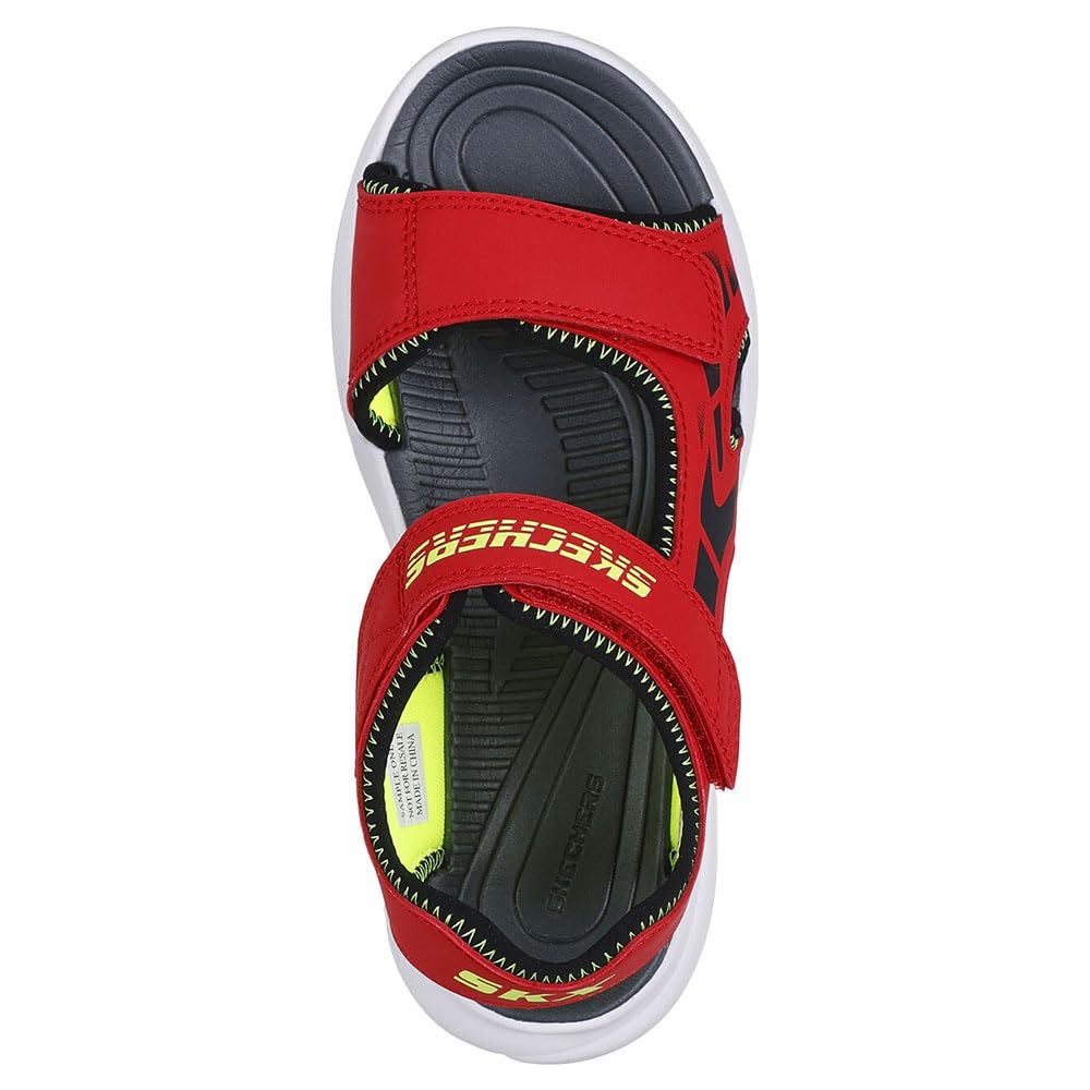 SKECHERS RAZOR SPLASH Aqua Budddies - Sandalias para niños, color rojo 406513L-RDBK 27,5 EU