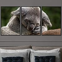 3 Piece Framed Canvas Wall Art Cuddle Up Rustic Urban Canvas Prints Home Artwork Decoration for Living Room,Bedroom - 16