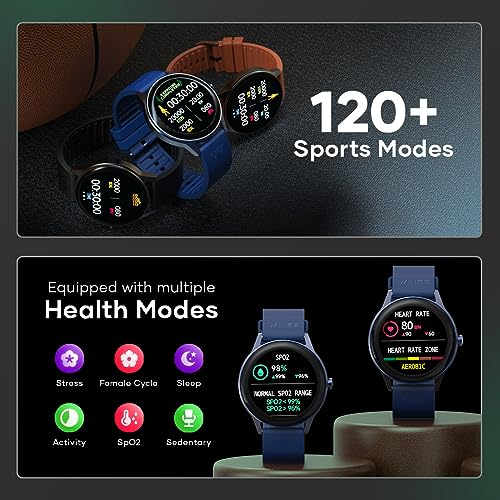 Image of Wings Platinum Smartwatch with 1.39 inch HD IPS Display 110+ Workout Modes, 200+ Watchface, powerful 260mah Battery, 7 Days Battery Life, advanced Bt 5.3 Calling 24 /7 Health Monitoring, Ai Voice Assistant