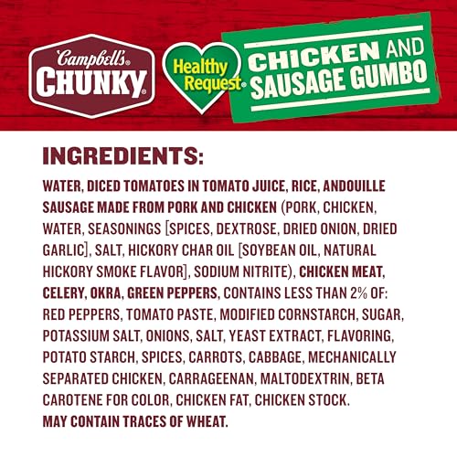 Image of Campbell's Chunky Healthy Request Chicken and Sausage Gumbo Soup 18.8 oz (12 Pack)