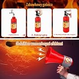 VICTERR Kostium strażaka dla dzieci, 12 sztuk kostiumów na Halloween, zabawka dla 3-5 lat, szkolne imprezy i kostiumy (110 cm)