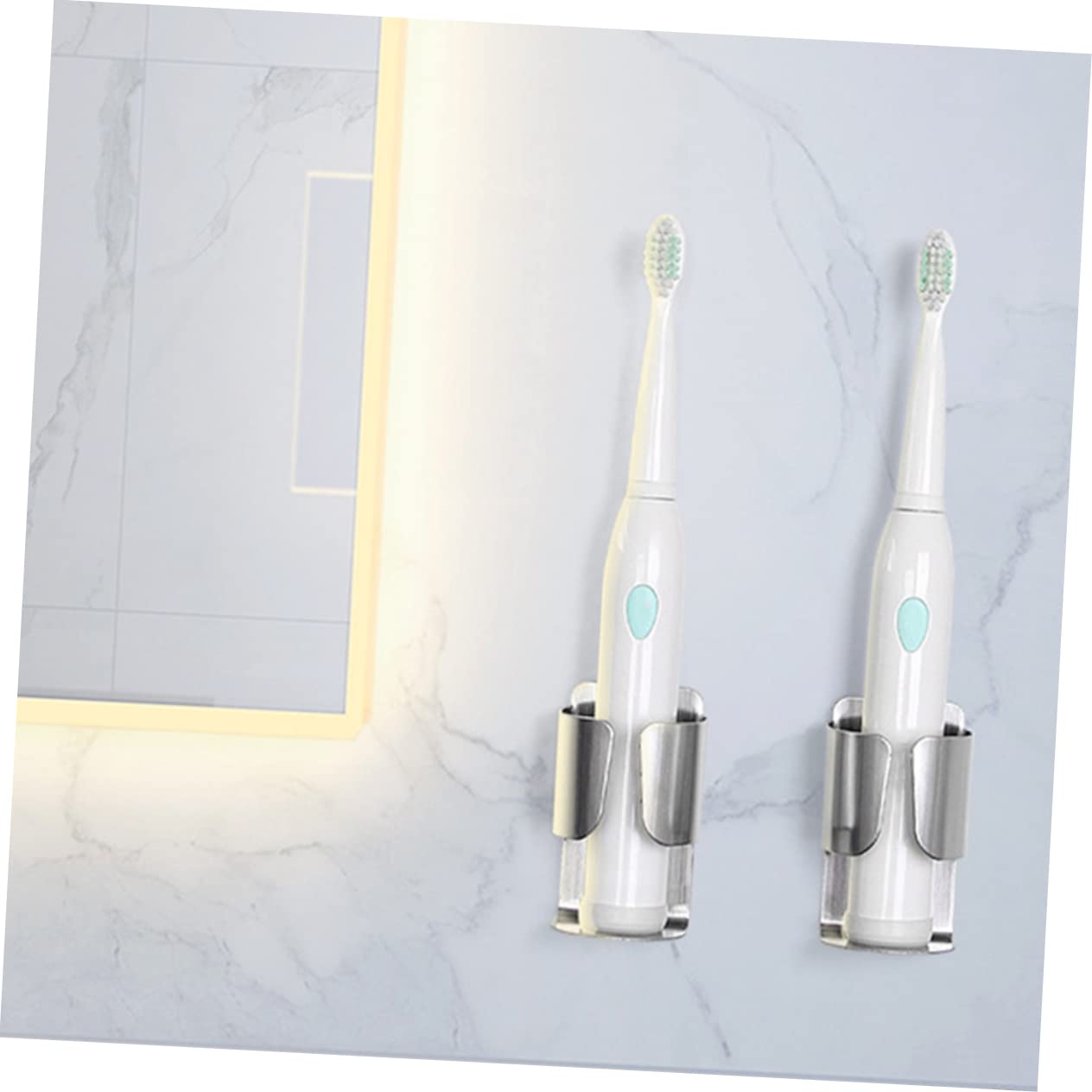 Amosfun 3 Set Di Porta Spazzolini Elettrici Innovativi Robusti E Facili Da Pulire Portaoggetti Per Spazzolini Da Denti Per La Casa 2 Pezzi*3