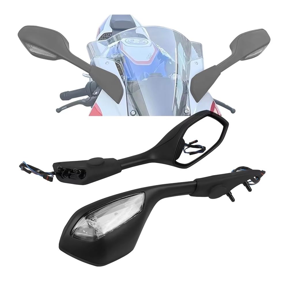Per BMW Per S1000RR 2019-2023 2022 Specchi Retrovisori Moto Con Indicatori Direzione Specchietto Retrovisore Luminoso