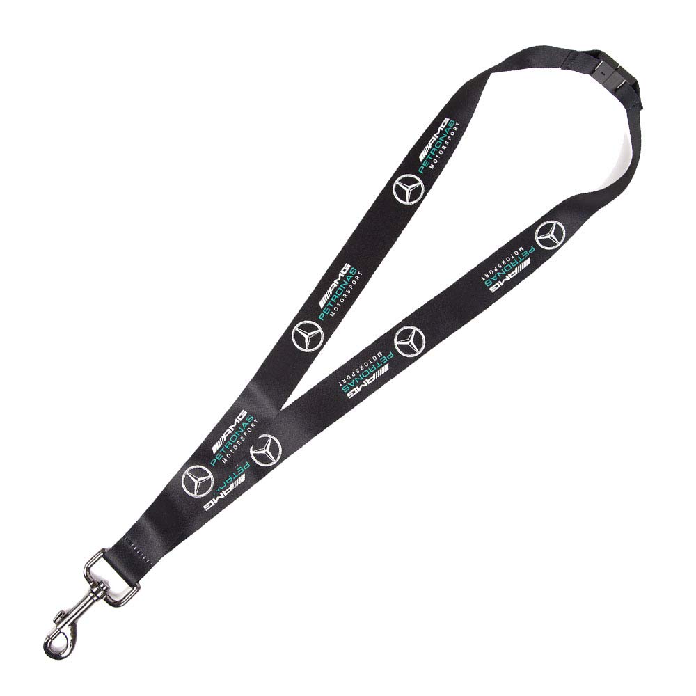 MAMGP 2018 Mercedes-AMG F1 Formula 1 Team Lanyard Neck Strap Ticket Holder in Black
