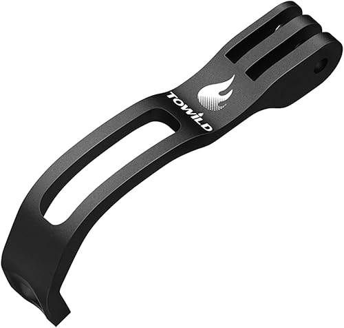 Miniatura 1 de towild AS60 Soporte para faros delanteros de bicicleta de montaje en horquilla de aleación de aluminio para montaje frontal compatible con GoPro