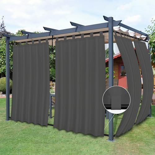 Rideaux de terrasse d'extérieur de qualité supérieure gris Easy-Going - 2