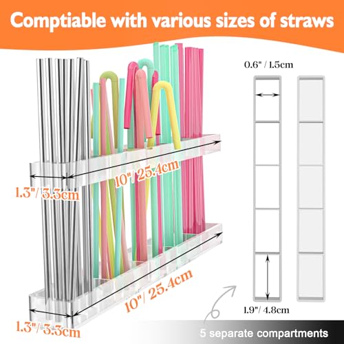 Organizador de Pitillos Acrílico Transparente con 5 Compartimentos miniatura 3
