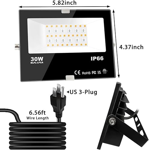 Miniatura 9 de Luz LED de inundación equivalente a 100 W LED que cambia de color al aire libre iluminación paisajística RGBW Bluetooth Smart Floodlights 2700 K y