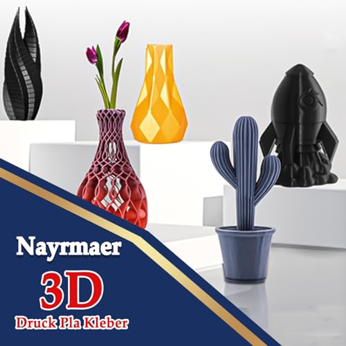 Nayrmaer 3D Druck Kleber 60g mit Anti-Verstopfungskappe, Transparenter Sekundenkleber für PLA, ABS, Kunststoff, PETG und TPU
