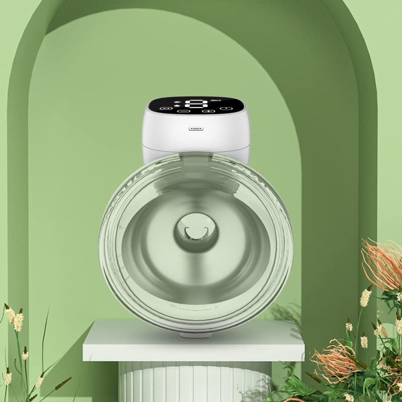 Extractor de leche eléctrico portátil, funcionamiento ultrailencioso con duración prolongada, recargable, diseño manos libres, 9 niveles/3 modos, libre de BPA (2) (blanco)