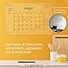 Creekview Home Emporium Acrylic Calendar for Wall - 17.3 x 26 Inch Clear Monthly Dry Erase Calendar with Chalk Markers - Large Minimalist Family Planner Wall Mount White Board for Home Office