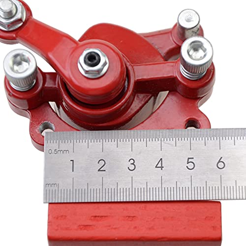 GOOFIT d'étrier de frein à disque arrière rouge Remplacement pour vélo de poche 2 temps 47cc 49cc Motovox MBX10 MBX11 ATV Quad Dirt Pocket Mini vélo moto Motocross - Image 3