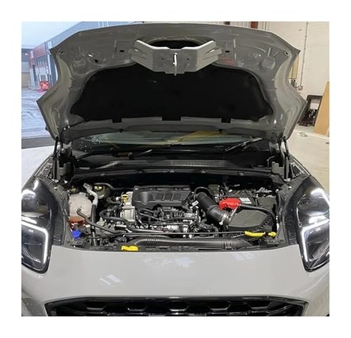 Vérin de capot Ford Puma Mk2 en carbone rouge : support de levage haute performance - 5