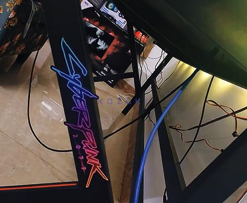Image of Cyberpunk Vinyl Sticker and Car Decal - Water Proof, Reflective for Car, Laptop (Brown+Blue)