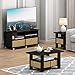 Furinno Andrey End Table / Side Table / Night Stand / Bedside Table with Bin Drawer, Espresso/Brown
