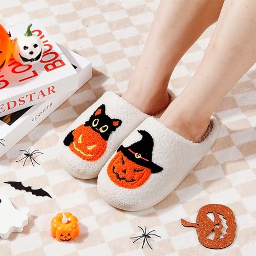 Image of LNERIP Animal Slippers Fruit Slippers Plant Slippers Various Cartoon Patterns Fluffy Soft Memory Foam Retro Indoor Outdoor Home Couple Shoes