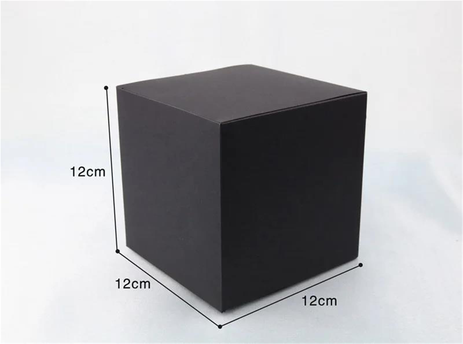 Porta Gioie Organizer Gioielli Contenitore Regalo Favore Della Festa Nuziale Scatola Cartone Nera 100 Pz/Lotto Scatola Imballaggio Carta Kraft Quadrata Scatola Porta Orecchini Organizer