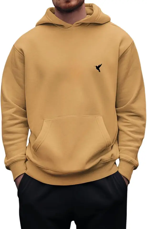 Blusa Moletom Masculino Flanelado Com Capuz Estampa Básica