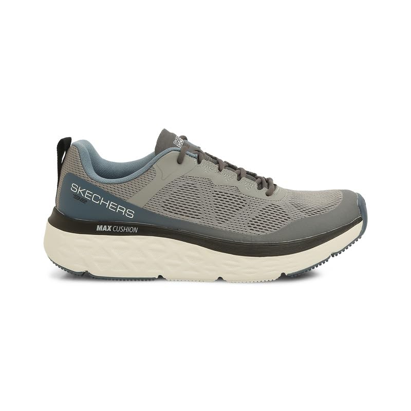 Skechers Max Cushioning Delta Lace Up Sneakers For Men - Air-Cooled Goga Mat Responsive Ultra Go Cushioning Fabric & Synthetic Upper Athletic Sneakers Grey, 7 UK (B0BFR2WBBC) Amazon Price History, Amazon Price Tracker