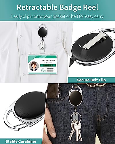 Pawfly PAWFLY-745 2 Pack Thumb-Slot Badge Holder 2-Card Horizontal Clear Plastic Case thumb #5