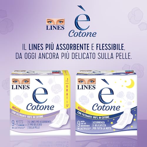 LINES E' Cotone Notte con Ali, 9 pezzi - Immagine 1