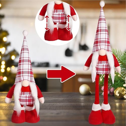 Nain de Noel stable qui ne tombe pas pour decoration de table sans stress