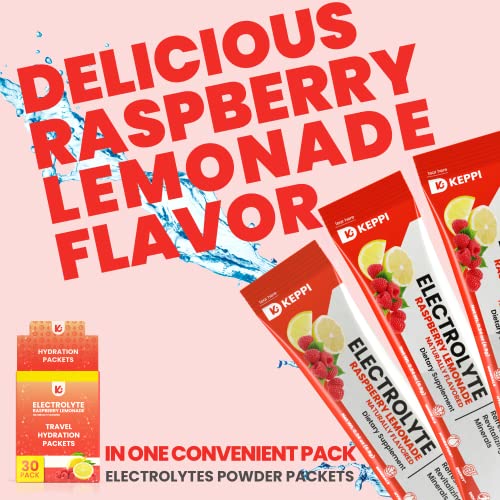 Keppi Electrolytes Hydration Packets 30 Serves | Sugar Free Electrolytes Powder Packets | Made In Usa | Delicious Keto Electrolytes | Electrolyte Powder Mixes Easily | Keto Hydration Pack #TOP7