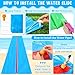 Slip and Slide, 30ft x 6ft Lawn Water Slip n Slide with 2 Inflatable Boards, Double Lane Water Slides with Build in Sprinkler for Big Kids Ages 8-12 and Abults, Outdoor Backyard Waterslide Play Toy