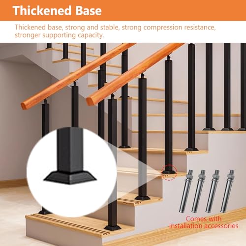 Ejes de barandilla de metal ajustables a 270 grados con kit de tornillos para escalera interior 4