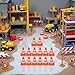 14 Pcs Mini Traffic Cones, Miniature Road Cone Orange Mini Traffic Cones Plastic Sign Road Cone Toy Roadblock Cone Sign Model Photo Prop Educational for Kids Small Cones Construction,Safety Barriers