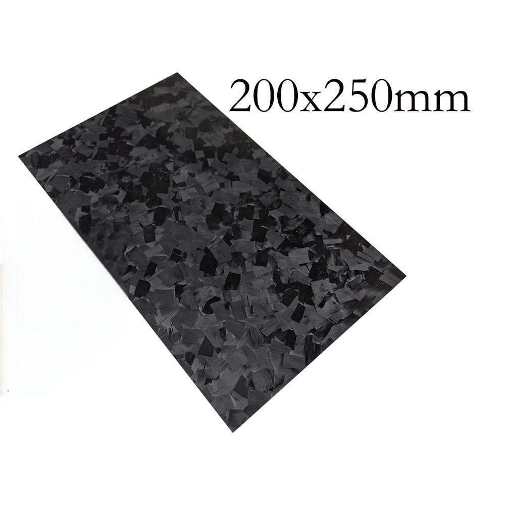 Błyszczący marmurowy arkusz z włókna węglowego o wymiarach 200x250 mm - płyta CFK o wysokiej wytrzymałości do zastosowań dekoracyjnych i konstrukcyjnych(5.0x200x250mm)