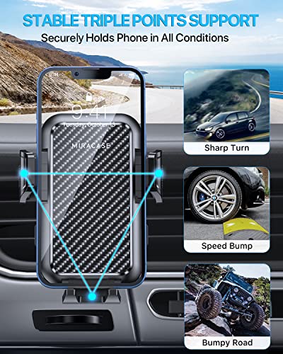 Miracase 2023 Upgrade Universal Car Phone Holder Mount For Air Vent, Sturdy And Thick Case Friendly Hands-Free Mount For Iphone, Samsung, And All Smartphones #TOP1