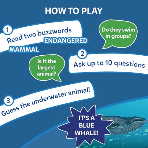 Image of Skillmatics Guess in 10 Underwater Animals, Perfect for Boys, Girls, Kids, and Families Who Love Card Games, Toys, Board Games, Gifts for Ages 8, 9, 10 and Up