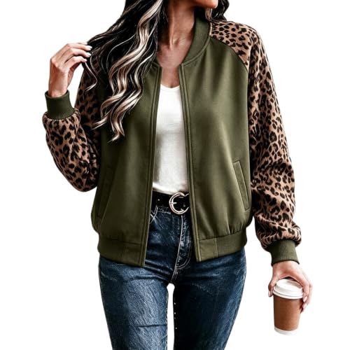 Jackets for Women Trendy Zip Up Coat Lightweight Fall Jackets with Pockets - image 1