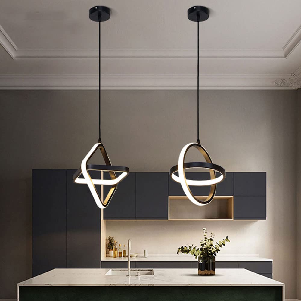 Przemysłowe oświetlenie żyrandola LED w stylu vintage LED - Regulowane wyposażenie oświetleniowe wiszące na wyspę kuchenną i jadalnię, dostosuj wysokość wisząca