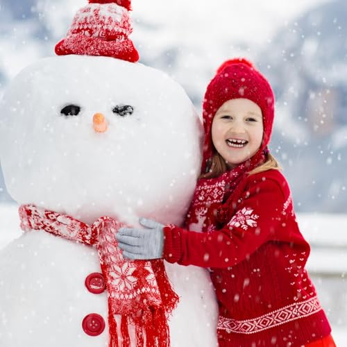 Image of ONESING 12 Pairs Kids Gloves - Warm Knitted Winter Gloves Bulk for Girls Boys | Children Gloves Designed for Cold Weather