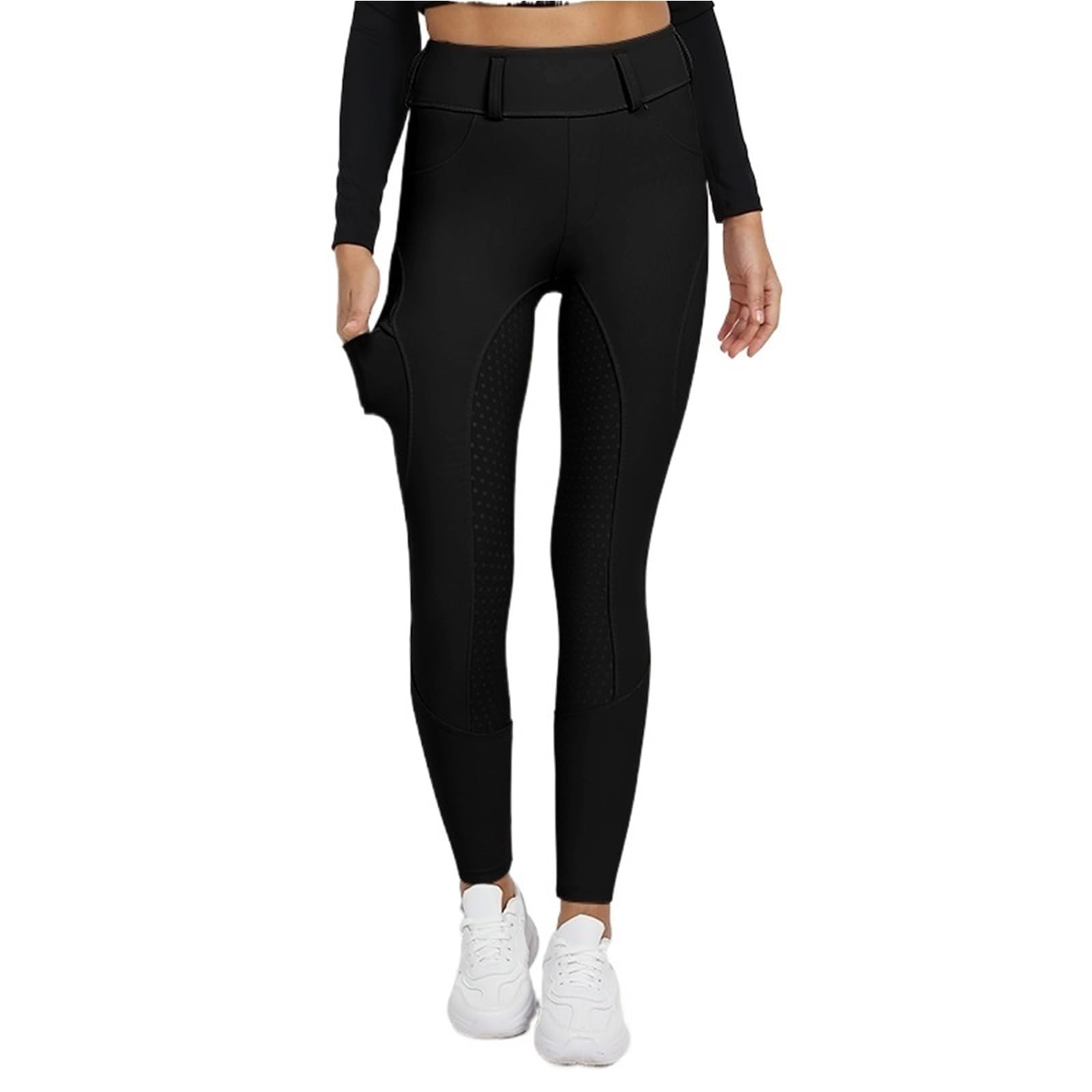 Pantalones Montar a Caballo Mujer Pantalones de equitación for Mujer, calzas ecuestres con Asiento Completo Silicona, Mallas Deportivas competición