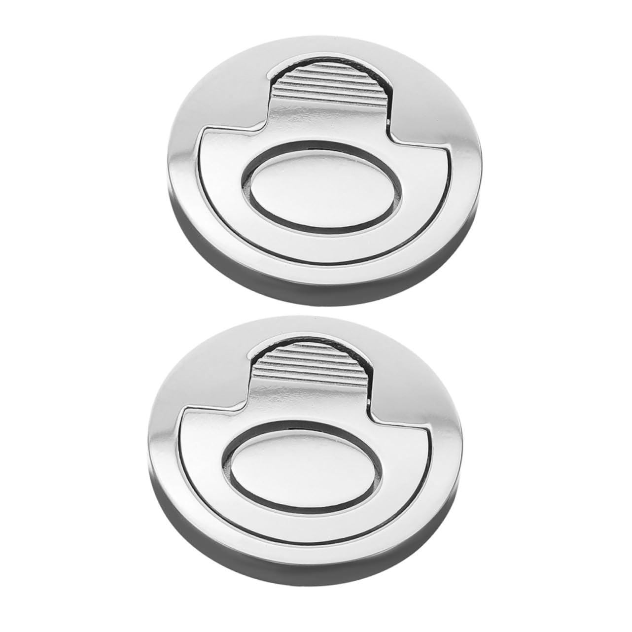 Poignée Encastrée pour Trappe de Bateau en Acier Inoxydable 2pcs, Anneau de Traction Élégant et Robuste pour Applications Marines et Yachts
