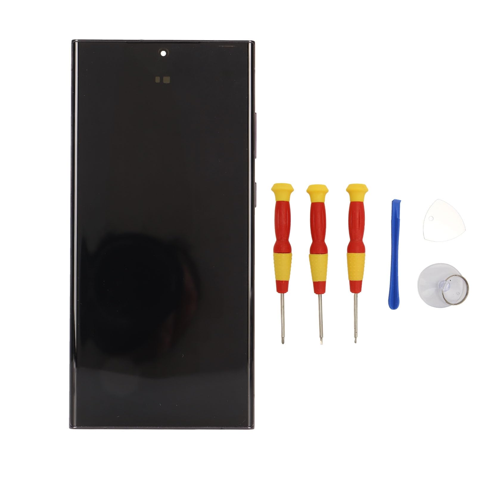 AMONIDA Gruppo di Ricambio per Digitalizzatore Touch Screen con Cornice per Versione USA S918U - Perfetto per Riparare Display Rotti e Problemi di Tocco