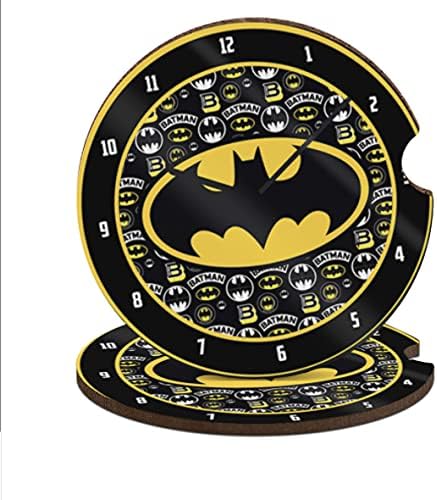 2PCS Cork Material Non-Scratch CAR Coaster, Aven gers CAR Coaster with Finger Notch, can be Easily Removed, Excellent car Interior Decoration (B at Man)